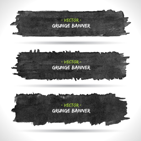 Set of grunge banners   のイラスト素材