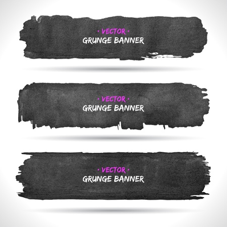 Set of grunge banners   のイラスト素材