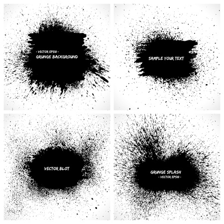 Set of grunge backgrounds. のイラスト素材