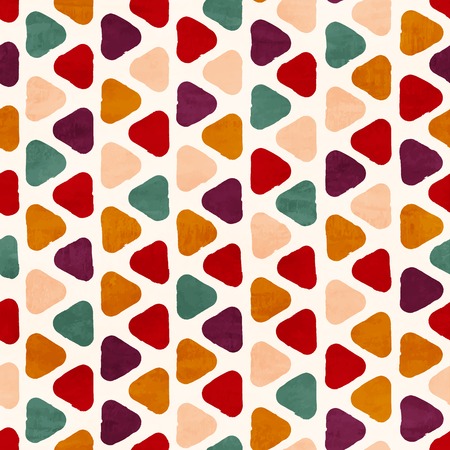 Vector funky retro seamless pattern  のイラスト素材