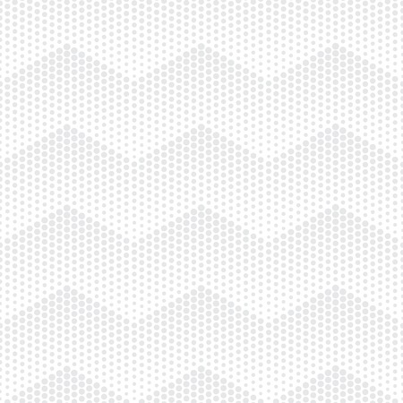 Vector bright geometric halftone seamless pattern. Retro pointillism vector seamless background. Vector old school design. Vector light gray dotted textureのイラスト素材