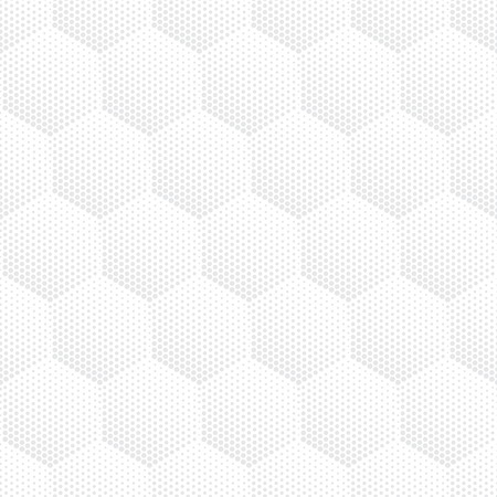 Vector light gray geometric halftone seamless pattern. Retro pointillism vector seamless background. Vector old school design. Vector bright dotted textureのイラスト素材