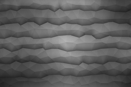 Abstract 3d vector geometrical polygonal structure gray background for design, business, print, web, ui and otherのイラスト素材