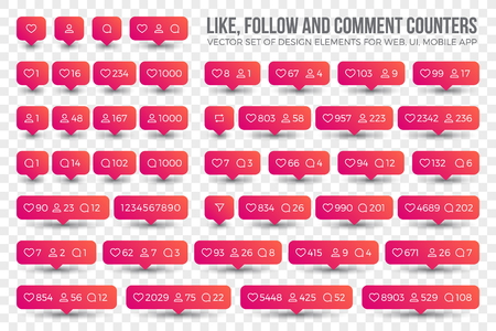 Counter Iconsのイラスト素材