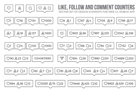 Counter Iconsのイラスト素材