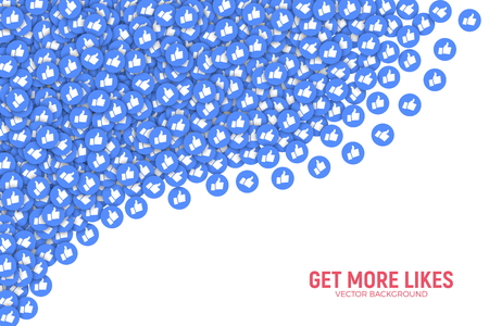 Vector 3D Like Icons Abstract Backgroundのイラスト素材
