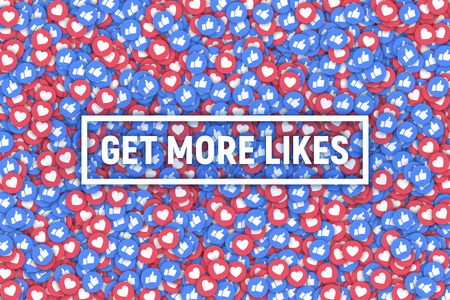 Vector 3D Like Icons Abstract Backgroundのイラスト素材