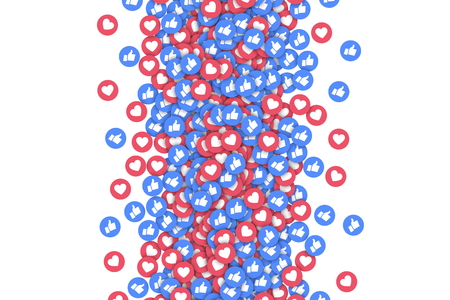 Vector 3D Like Icons Abstract Backgroundのイラスト素材