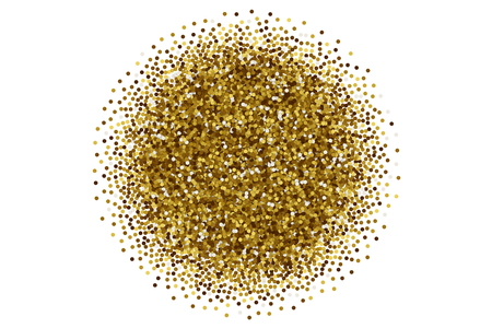 Vector Scattered Golden Confetti White Backgroundのイラスト素材