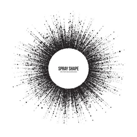 Radial Scatter Abstract Vector Round Particlesのイラスト素材
