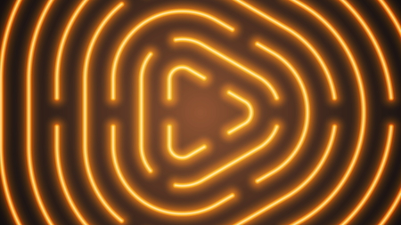 Vector Neon Orange Lighting Linesのイラスト素材