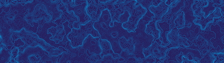 Ultra Wide Wallpaper Abstract Topographic Contour Map Blue Vector Backgroundのイラスト素材