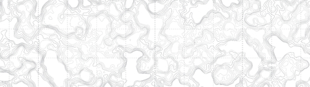 Ultra Wide Wallpaper Abstract Blank Topographic Contour Map Subtle White Vector Backgroundのイラスト素材
