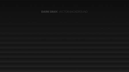 Smooth Fading Straight Lines 3D Vector Blurred Effect Dark Gray Abstract Background. Rendered Wall. Minimalistic Black Empty Space Abstract Wallpaperのイラスト素材