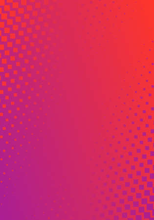 Modern Halftone Pattern Orange Violet Vivid Gradient Abstract Vertical Background Design Template