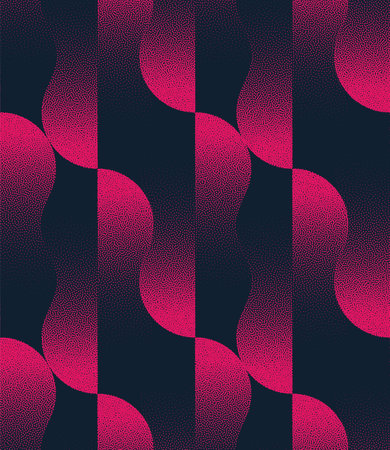 Expressive Pink Old Fashioned Seamless Pattern Trendy Vector Abstract Background. Endless Design...