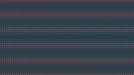 Circular Halftone Pattern Vector Interference Effect Red Black Abstract Background. Minimalist Brutalism Y2K Style Half Tone Graphics Striped Abstraction. Retro Futuristic Technology Art Illustrationのイラスト素材