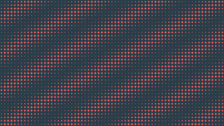 Circular Halftone Pattern Vector Interference Effect Tilted Stripes Red Black Abstract Background. Minimalist Y2K Style Half Tone Graphic Abstraction. Retro Futuristic Technology Art Illustrationのイラスト素材