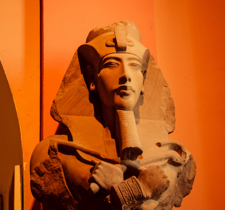 Head of a Statue of Pharaoh Akhenaten (Amenhotep IV) - ancient Egyptian in 12 Apr 2015, Egyptian...