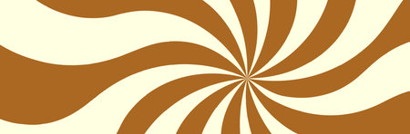 Candy Spiral Swirl Background, Ice Cream Chocolate Pattern. Psychedelic Swirly Vortex Graphic....