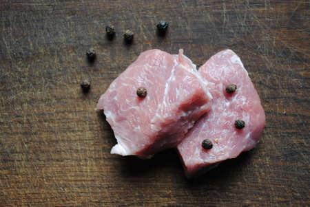 juicy appetizing meat with spicesの写真素材