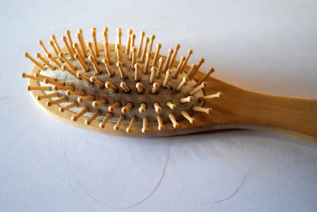 hair loss can indicate health problemsの写真素材