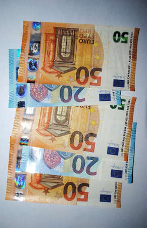euro - banknotes of the european unionの写真素材