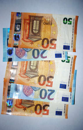 euro - banknotes of the european unionの写真素材