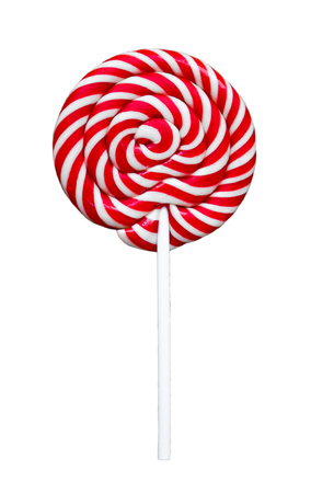 Candy lollipop isolated on a white background.の写真素材