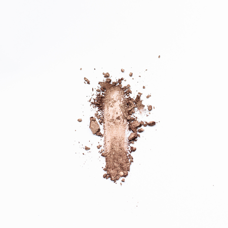 brown Eye shadow on white background.の写真素材