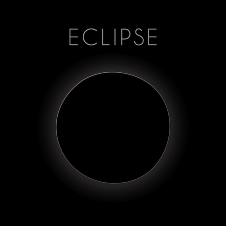 Eclipse Card. Vector backgroundのイラスト素材