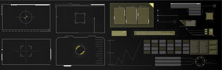 callout titles. Callout bar labels, information call box bars and modern digital info boxes layout templates.のイラスト素材