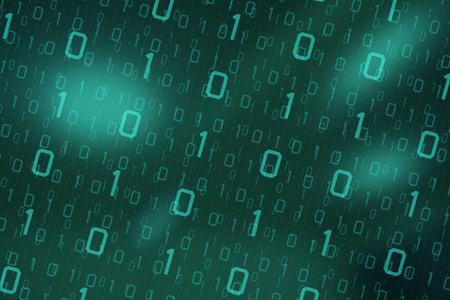 binary code for background use in cyber technology conceptの写真素材
