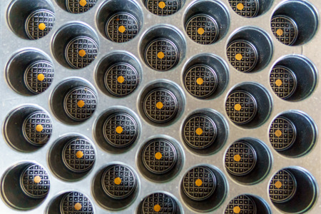 empty plastic Tray hole for tree planting or seeding abstract background.の写真素材