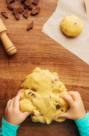 Pastry, cakes, cook their own hands. Selective focus Natureの写真素材