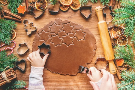 Christmas cookies are homemade. Selective focus. holidays foodの写真素材