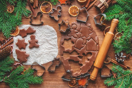 Christmas cookies are homemade. Selective focus. holidays foodの写真素材