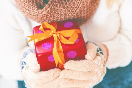 Christmas background. happy New Year. Selective focus holideyの写真素材