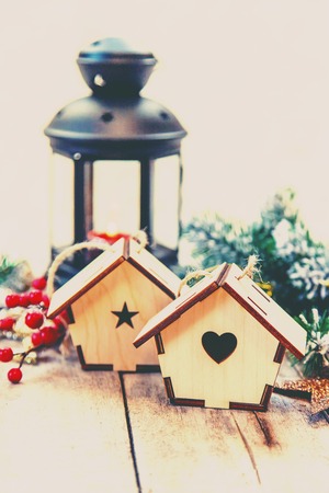 Christmas background. happy New Year. Selective focus holideyの写真素材