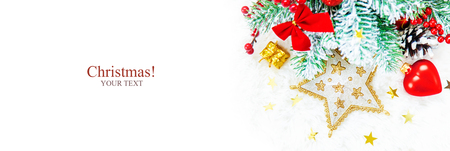 Christmas background. happy New Year. Selective focus Holidayの写真素材