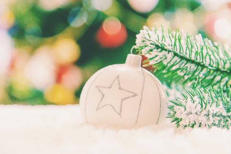 Christmas background. happy New Year. Selective focus Holidayの写真素材