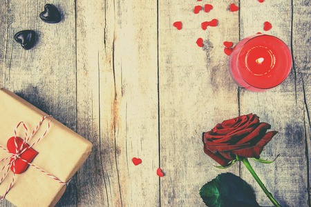 Background love and romantic. Selective focus. valentineの写真素材