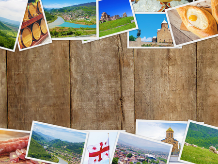 Collages Georgia Tbilisi. Selective focus. nature city.の写真素材
