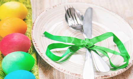 Easter photo. Happy easter. Eggs Selective focus holiday