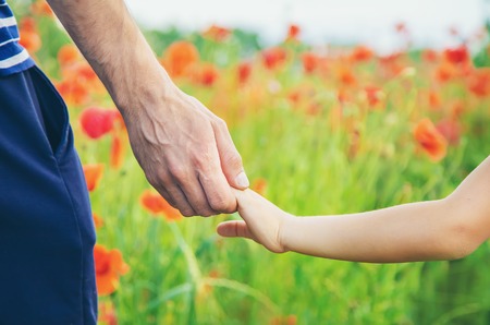 children girl in a field with poppies. selective focus. nature.の写真素材