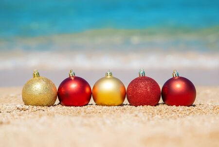 Christmas on the beach. Travels. Selective focus natureの写真素材