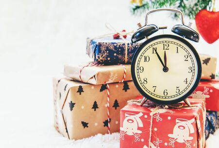 Christmas background. happy New Year. Selective focus. holiday