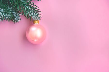 Christmas background and decor. New Year. Selective focus. Holiday.の写真素材