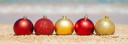 Christmas on the beach. Travels. Selective focus natureの写真素材