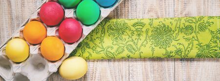 Easter photo. Happy easter. Eggs Selective focus holidayの写真素材